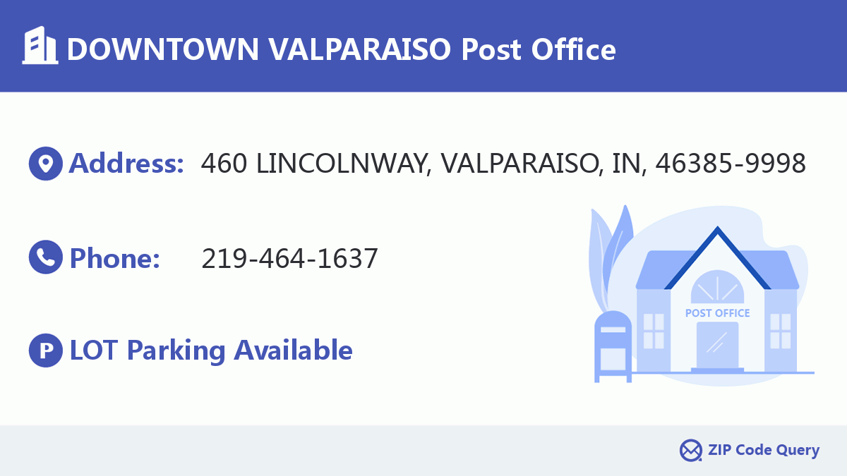 Post Office:DOWNTOWN VALPARAISO