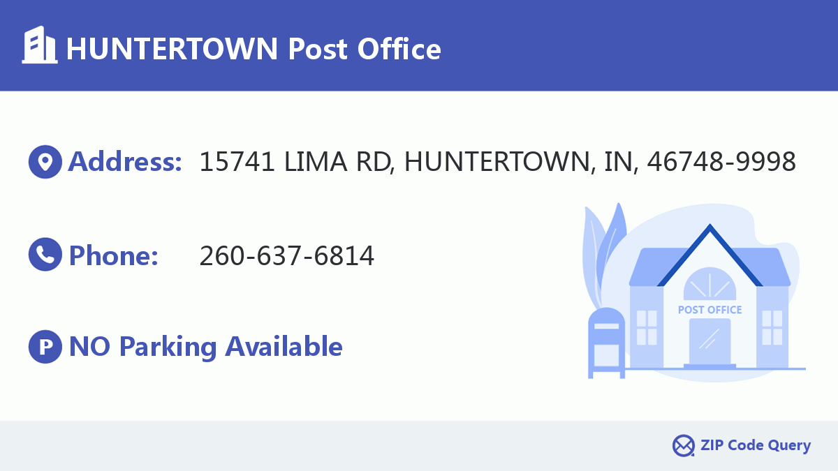 Post Office:HUNTERTOWN