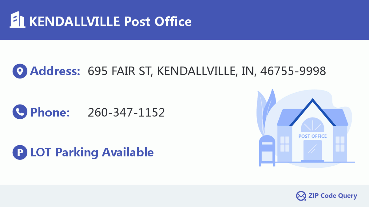 Post Office:KENDALLVILLE