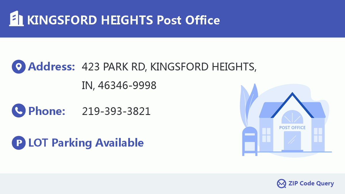 Post Office:KINGSFORD HEIGHTS
