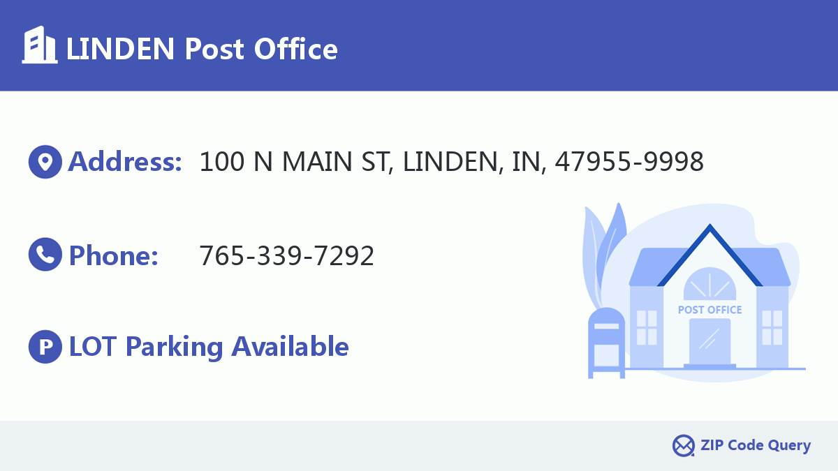 Post Office:LINDEN