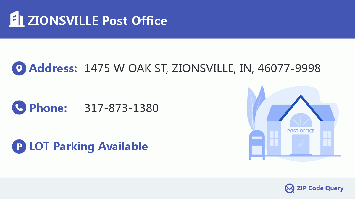 Post Office:ZIONSVILLE
